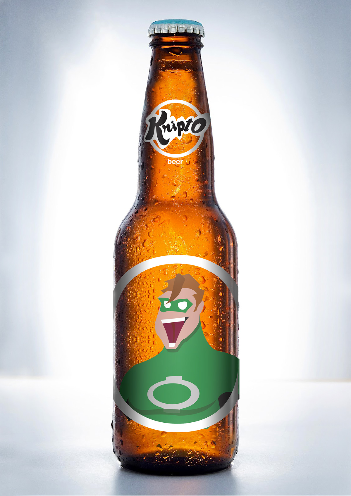 awesome packaging designs Superman's version Kripto beer 