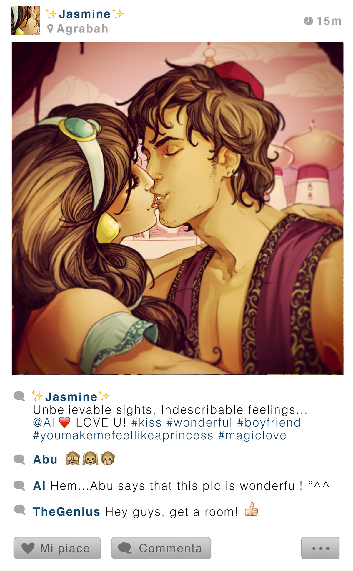 Selfie Fables | what if disney stories have instagram by Simona Bonafini