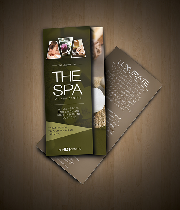 Thiết kế brochure Spa với phong cách classic