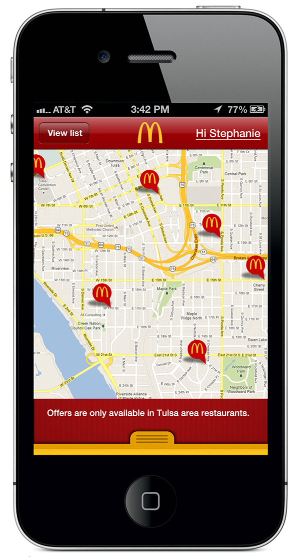 ... application is currently being tested in select mcdonald s stores in
